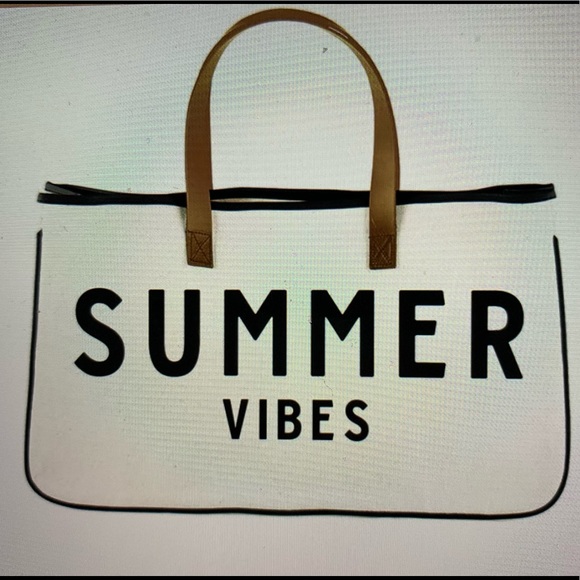 Summer Vibes Canvas Tote Bag - Picture 5 of 5